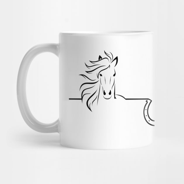 'Horse Heartbeat' Lovely Horse Gift by ourwackyhome